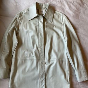 Vince Leather Shirt Jacket